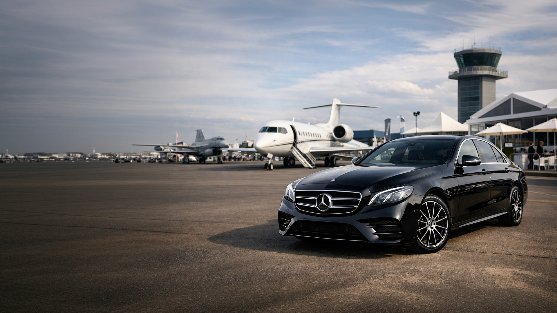 Luxury chauffeur travel for Farnborough Airshow 2026